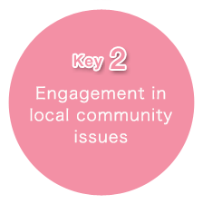 Key 2: Engagement in local community issues